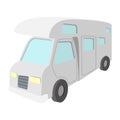Mobile home truck cartoon icon