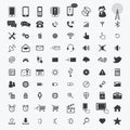 Mobile icons set. illustration