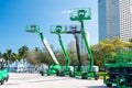 Mobile industrial aerial work platforms