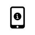 Mobile Info Support Icon Royalty Free Stock Photo