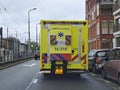 The Mobile Intensive Care Unit Light is between the regular ambulance and an MICU in Hollands Midden