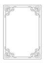 Irish style decorative frame. Celtic decorative corners.