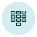 Mobile keypad, icon Royalty Free Stock Photo