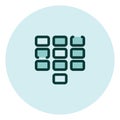 Mobile keypad, icon Royalty Free Stock Photo