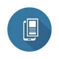 Mobile Landing Page Icon. Flat Design