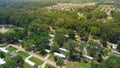 Mobile, manufactured homes near new development single family houses area in Richland Westside Park, Rankin County, Mississippi,