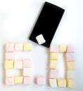 Mobile and Marshmallow Royalty Free Stock Photo
