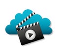 Mobile media player icons Royalty Free Stock Photo