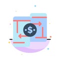 Mobile, Money, Payment, PeerToPeer, Phone Abstract Flat Color Icon Template