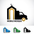 Mobile Mosque Logo Design Template