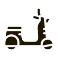 mobile motobike icon Vector Glyph Illustration