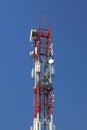 Mobile network base station tower Royalty Free Stock Photo