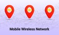 Mobile network generation. High speed technology, the next generation of internet 4g, 5g, 6g. vector illustration