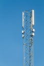 Mobile network GSM 2G 3G 4G 5G repeater tower Royalty Free Stock Photo