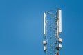 Mobile network GSM 2G 3G 4G 5G repeater tower Royalty Free Stock Photo