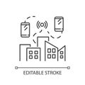 Mobile network pixel perfect linear icon