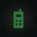 Mobile new technology vector icon. New mobile technology traffic light style vector illustration Royalty Free Stock Photo