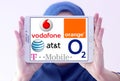 Mobile operator logos and brands