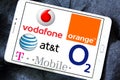 Mobile operator logos and brands