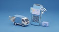 Mobile Payment and Fast Delivery Service Concept Royalty Free Stock Photo