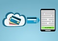 Mobile payment by storing credit card information in the cloud for smartphones