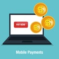 mobile payments concept icon Royalty Free Stock Photo