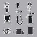 Mobile phone accessories Royalty Free Stock Photo