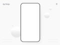 Mobile Template Wireframe Mockup for App Design