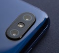 Mobile Phone Camera, flash lens. close up Royalty Free Stock Photo