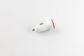 Mobile phone car charger isolated on white background Royalty Free Stock Photo