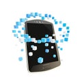 Mobile phone cloud computing concept Royalty Free Stock Photo