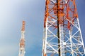 Mobile phone communication antenna tower Royalty Free Stock Photo