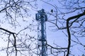 Mobile Phone Communications Tower Royalty Free Stock Photo