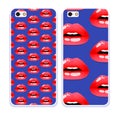 Mobile phone cover back pattern, template. Vector illustration. Editable elements under clipping mask.