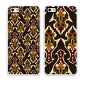 Mobile phone cover back pattern, template. Vector illustration. Editable elements under clipping mask.