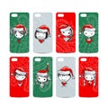 Mobile phone cover back. Santa girls for your