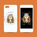 Mobile phone design, floral fairy Royalty Free Stock Photo