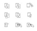 Mobile phone expense icons