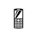 Mobile Phone Flat Vector Icon Royalty Free Stock Photo