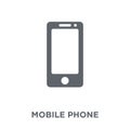 Mobile phone icon from Electronic devices collection. Royalty Free Stock Photo