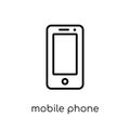 Mobile phone icon from Electronic devices collection. Royalty Free Stock Photo