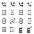 Mobile phone icon sets symbol.