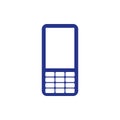 Mobile phone icon stock vector illustration flat design style