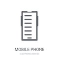 Mobile phone icon. Trendy Mobile phone logo concept on white background from Electronic Devices collection Royalty Free Stock Photo