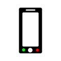 Mobile phone icons template black. Royalty Free Stock Photo