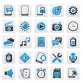 Mobile Phone Interface icons Royalty Free Stock Photo