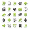 Mobile Phone Interface icons Royalty Free Stock Photo
