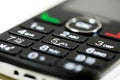 Mobile phone keypad close up macro shot, shallow depth of field Royalty Free Stock Photo