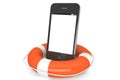 Mobile Phone with lifebuoy