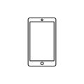 Mobile phone line icon. Vector smart pone linear illustration.